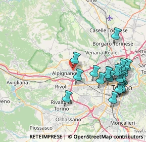 Mappa Via Gariglietti, 10044 Pianezza TO, Italia (8.544)