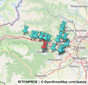 Mappa Via Trieste, 10057 Sant'Ambrogio di Torino TO, Italia (9.808)