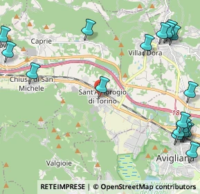 Mappa Via Trieste, 10057 Sant'Ambrogio di Torino TO, Italia (3.20889)