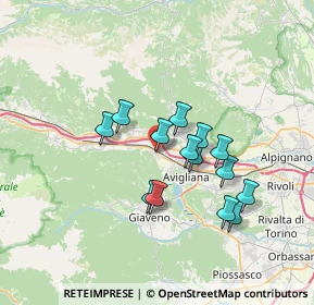 Mappa Via Trieste, 10057 Sant'Ambrogio di Torino TO, Italia (5.74571)