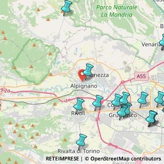 Mappa Via Giuseppe Mazzini, 10091 Alpignano TO, Italia (6.933)