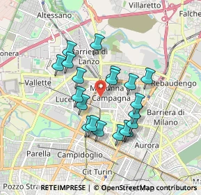 Mappa Via Borgaro, 10147 Torino TO, Italia (1.492)