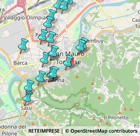 Mappa Via Corino Davide, 10099 San Mauro Torinese TO, Italia (1.9715)