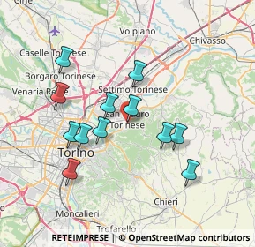 Mappa Via Corino Davide, 10099 San Mauro Torinese TO, Italia (6.5775)