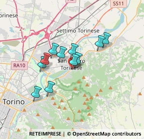 Mappa Via Corino Davide, 10099 San Mauro Torinese TO, Italia (2.64364)