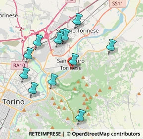 Mappa Via Corino Davide, 10099 San Mauro Torinese TO, Italia (3.95333)