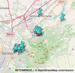 Mappa Via Corino Davide, 10099 San Mauro Torinese TO, Italia (3.75077)