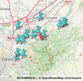 Mappa Via Corino Davide, 10099 San Mauro Torinese TO, Italia (3.80133)