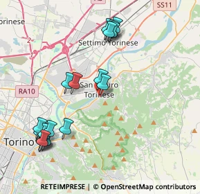 Mappa Via Corino Davide, 10099 San Mauro Torinese TO, Italia (4.465)