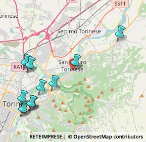 Mappa Via Corino Davide, 10099 San Mauro Torinese TO, Italia (5.30462)