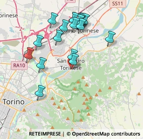 Mappa Via Corino Davide, 10099 San Mauro Torinese TO, Italia (3.90684)