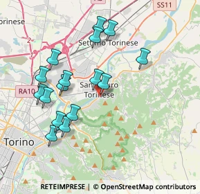 Mappa Via Corino Davide, 10099 San Mauro Torinese TO, Italia (3.73625)