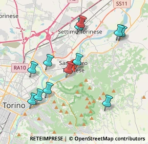 Mappa Via Corino Davide, 10099 San Mauro Torinese TO, Italia (4.08583)