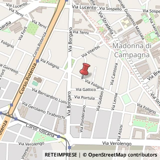 Mappa Via Foligno,  6, 10149 Torino, Torino (Piemonte)