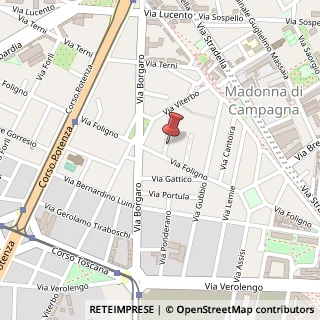 Mappa Via Foligno,  3, 10149 Torino, Torino (Piemonte)