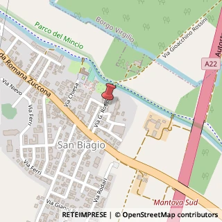 Mappa Via Gioacchino Rossini,  1, 46031 Bagnolo San Vito, Mantova (Lombardia)