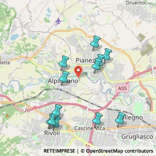 Mappa Via Rivera, 10091 Alpignano TO, Italia (2.19)