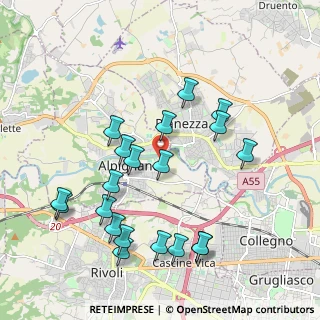 Mappa Via Rivera, 10091 Alpignano TO, Italia (2.118)