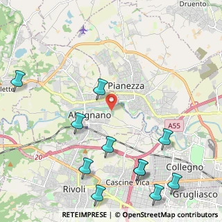 Mappa Via Rivera, 10091 Alpignano TO, Italia (2.82818)