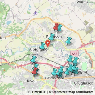 Mappa Via Rivera, 10091 Alpignano TO, Italia (2.5)