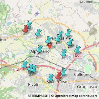 Mappa Via Rivera, 10091 Alpignano TO, Italia (2.061)