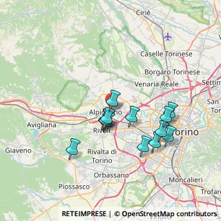 Mappa Via Rivera, 10091 Alpignano TO, Italia (6.40462)