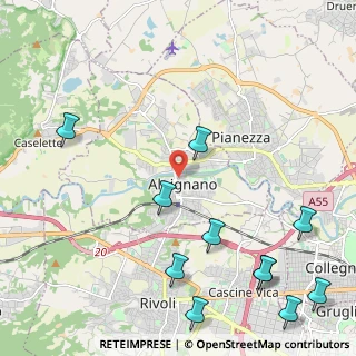 Mappa Via Sommeiller, 10091 Alpignano TO, Italia (2.91091)