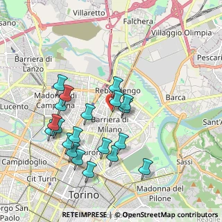 Mappa Via Sandigliano, 10155 Torino TO, Italia (1.9195)