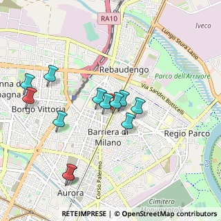 Mappa Via Sandigliano, 10155 Torino TO, Italia (0.915)