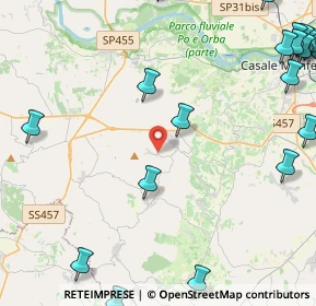 Mappa SP 32, 15030 Treville AL (6.906)