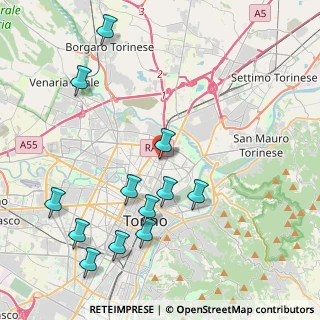 Mappa Via Rondissone, 10155 Torino TO, Italia (4.785)