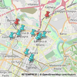Mappa Via Rondissone, 10155 Torino TO, Italia (1.91167)