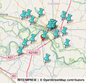 Mappa Via Roma, 29010 Castelvetro Piacentino PC, Italia (6.989)