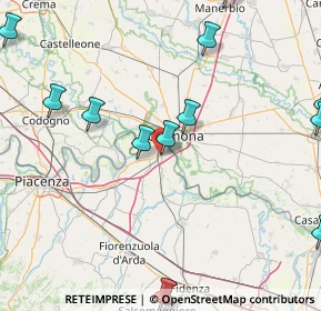 Mappa Via Roma, 29010 Castelvetro Piacentino PC, Italia (24.41929)