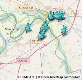 Mappa Via Roma, 29010 Castelvetro Piacentino PC, Italia (2.831)