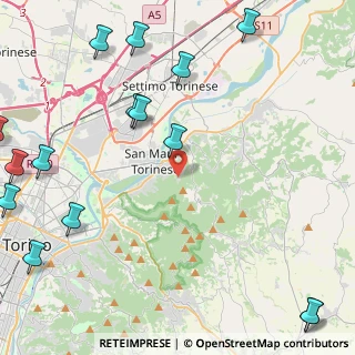 Mappa Via Sestriere, 10099 San Mauro Torinese TO, Italia (6.815)