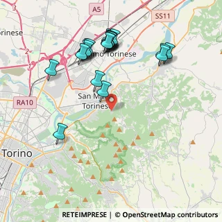 Mappa Via Sestriere, 10099 San Mauro Torinese TO, Italia (4.3765)