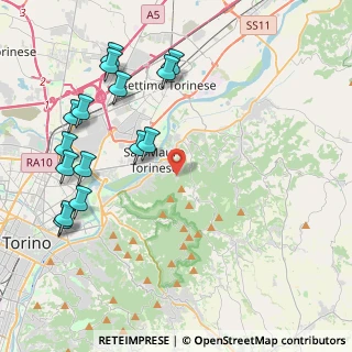 Mappa Via Sestriere, 10099 San Mauro Torinese TO, Italia (4.966)