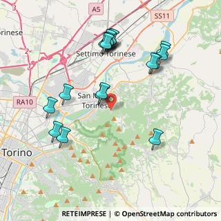 Mappa Via Sestriere, 10099 San Mauro Torinese TO, Italia (4.22167)