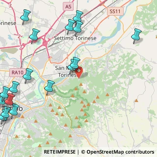 Mappa Via Sestriere, 10099 San Mauro Torinese TO, Italia (6.55176)