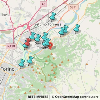 Mappa Via Sestriere, 10099 San Mauro Torinese TO, Italia (3.49462)