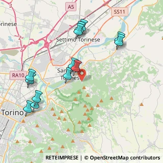 Mappa Via Sestriere, 10099 San Mauro Torinese TO, Italia (4.50615)