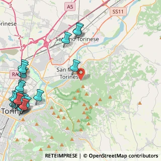 Mappa Via Sestriere, 10099 San Mauro Torinese TO, Italia (6.4015)