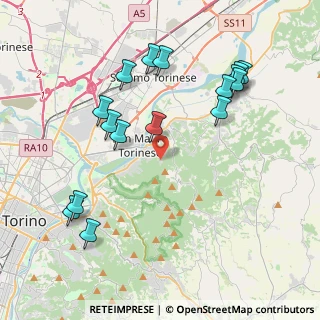 Mappa Via Sestriere, 10099 San Mauro Torinese TO, Italia (4.43313)