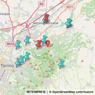 Mappa Via Sestriere, 10099 San Mauro Torinese TO, Italia (4.42917)