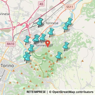Mappa Via Sestriere, 10099 San Mauro Torinese TO, Italia (3.47714)