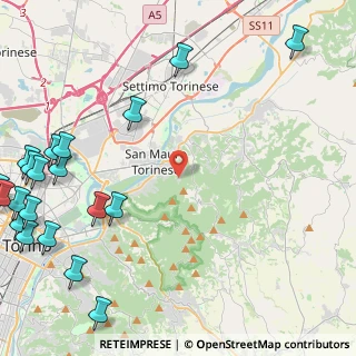 Mappa Via Sestriere, 10099 San Mauro Torinese TO, Italia (6.986)
