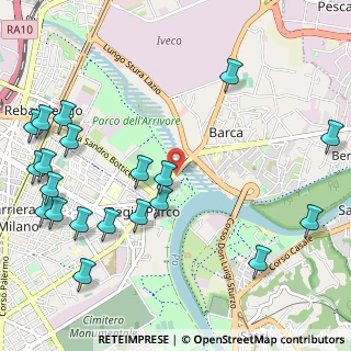 Mappa Via Enna, 10154 Torino TO, Italia (1.417)