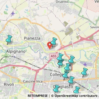 Mappa Via Vercelli, 10044 Pianezza TO, Italia (2.82091)