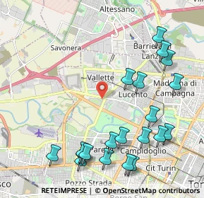 Mappa Presso Polisportiva Campus, 10151 Torino TO, Italia (2.5235)